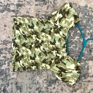 Justice camouflage shirt, size 12